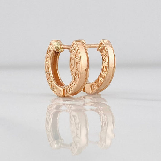 Hoop Earrings Bv 3.75g / 1/2 in 18K Rose Gold