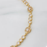Pulso Tennis Halo 9.05g / 6 3/4 in / 6.3mm Oro Amarillo 18K