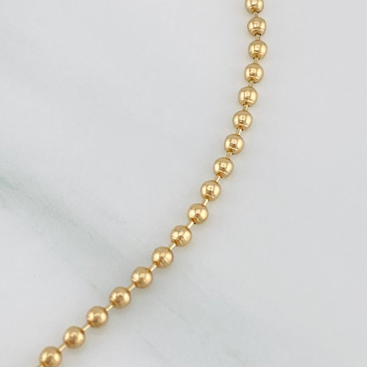 Pulso Militar Trebol 3.4g / 7 in / 1.76mm Oro Amarillo 18K
