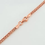 Cadena Franco 5.7g / 23 1/2 in / 2mm Oro Rosa 18K
