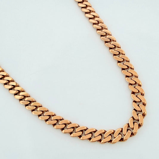 Cadena Cubana 18.85g / 24 in / 4.7mm Oro Rosa 18K