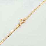 Cadena Escalera plana 3g / 23 1/2 in / 1.45mm Oro Amarillo 18K