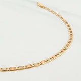 Pulso Escalera plana 1.4g / 7 1/4 in / 2.2mm Tres Oros 18K
