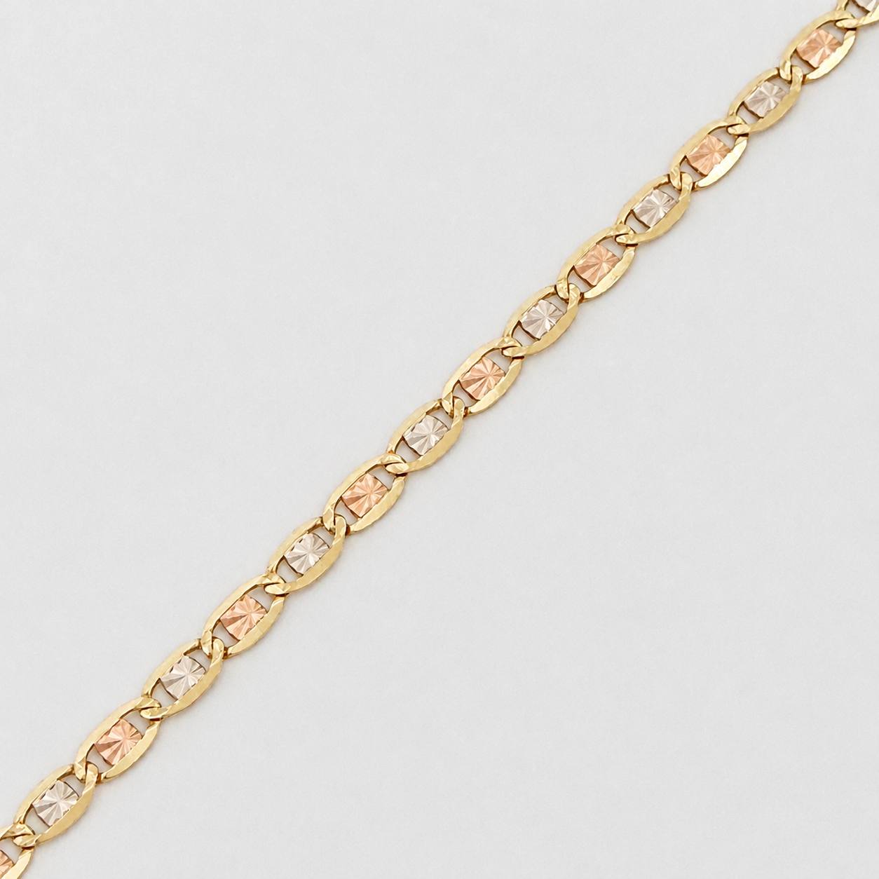 Pulso Escalera plana 1.4g / 7 1/4 in / 2.2mm Tres Oros 18K