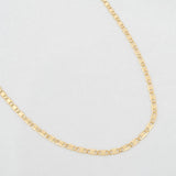 Cadena Escalera plana 3g / 23 1/2 in / 1.45mm Oro Amarillo 18K