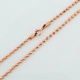 Cadena Militar 7.25g / 23 1/2 in / 1mm Oro Rosa 18K