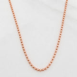 Cadena Militar 7.25g / 23 1/2 in / 1mm Oro Rosa 18K