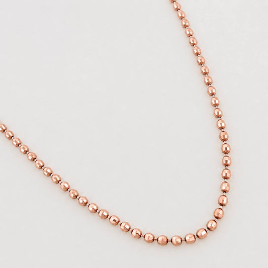 Cadena Militar 3.75g / 24 in / 0.9mm Oro Rosa 18K