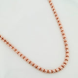 Cadena Ice 10.5g / 20 in / 2mm Dos Oros Blanco Rosa 18K