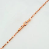 Cadena Militar 8.6g / 23 1/2 in / 1mm Oro Rosa 18K
