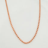 Cadena Militar 8.6g / 23 1/2 in / 1mm Oro Rosa 18K