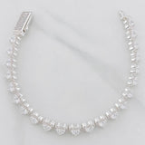 Pulso Corazones Seguidos 17.35g / 7 in / 8mm Plata 925