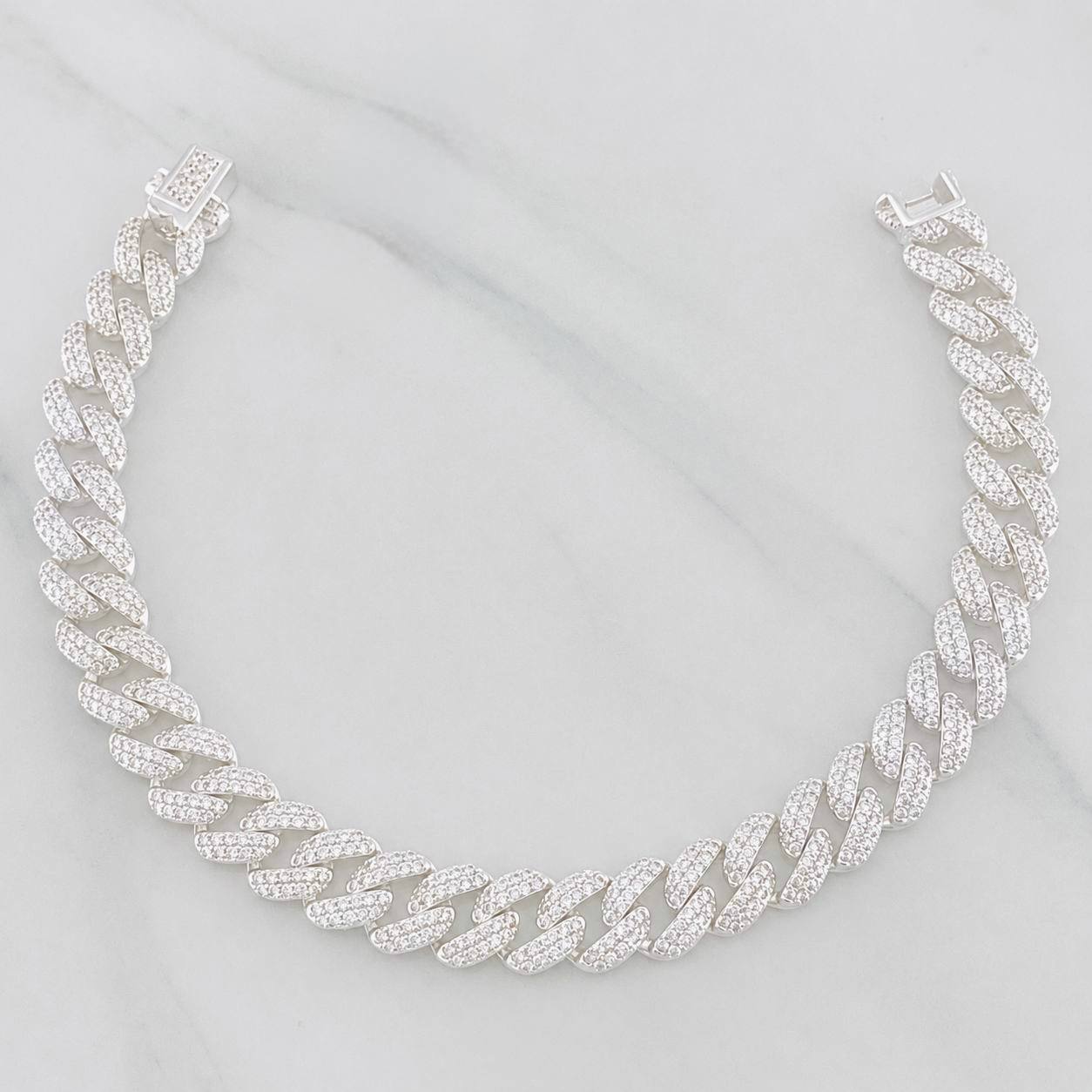 Pulso Cubano 16.75g / 7 in / 8mm Plata 925