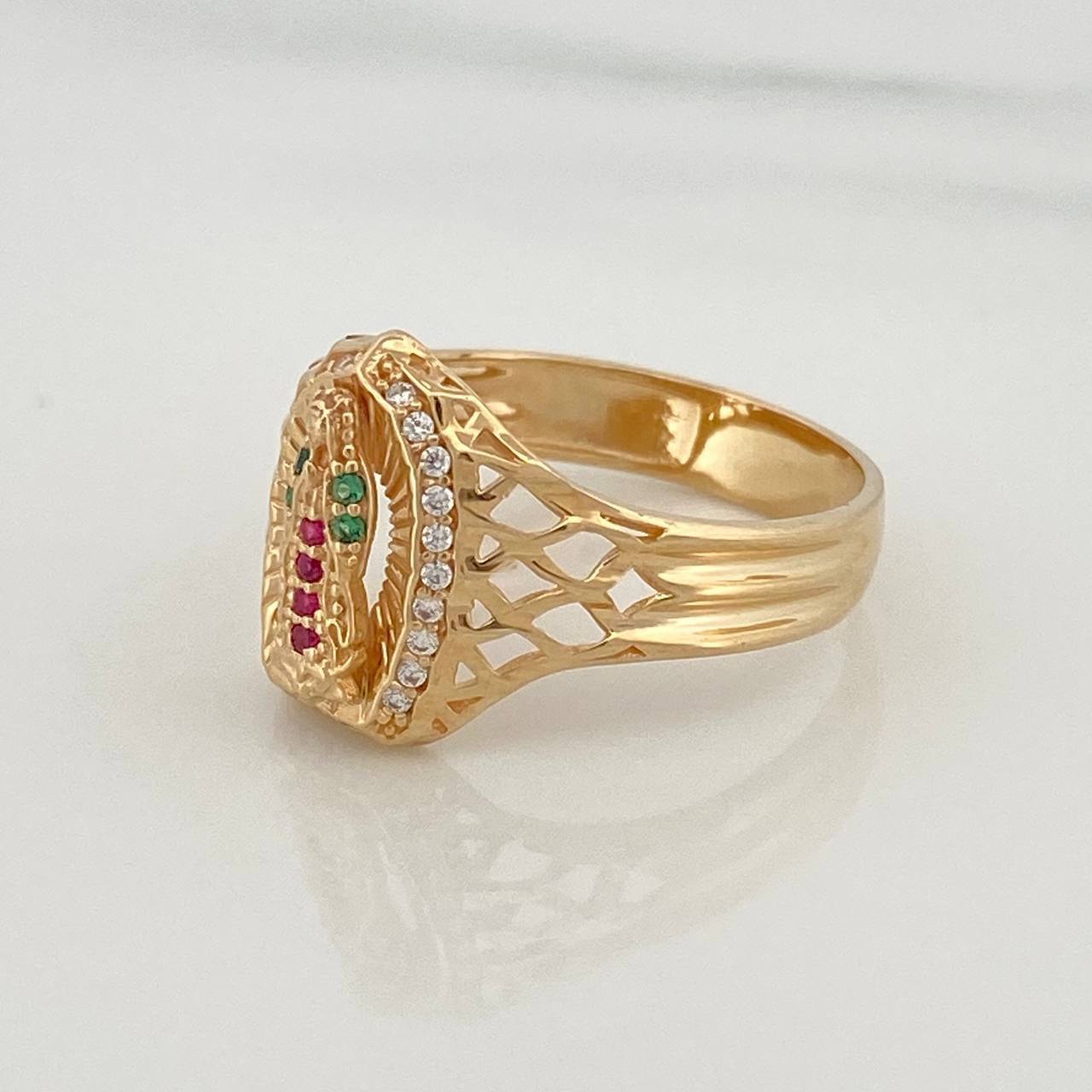 Anillo Virgen De Guadalupe 3.5 g / T7 Oro Amarillo 18K