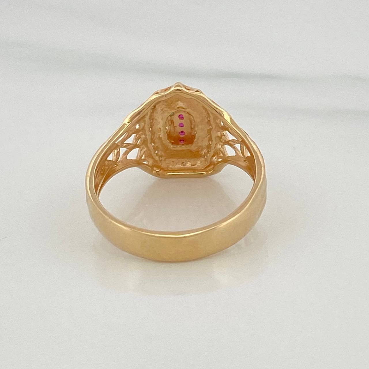 Anillo Virgen De Guadalupe 3.5 g / T7 Oro Amarillo 18K