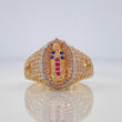 Anillo Virgen De Guadalupe 4.6 g / T7 3/4 Tres Oros 18K
