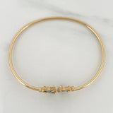 Bracelet Hoop Butterflies 3.2 g / 6 1/4 in / 1.6 mm Yellow Gold 18K