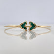 Bracelet Hoop Butterflies 3.2 g / 6 1/4 in / 1.6 mm Yellow Gold 18K