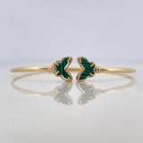 Bracelet Hoop Butterflies 3.2 g / 6 1/4 in / 1.6 mm Yellow Gold 18K