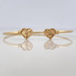 Pulso Aro Corazones 3.3 g / 6 1/4 in / 1.6 mm Oro Amarillo 18K