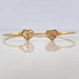 Pulso Aro Corazones 3.3 g / 6 1/4 in / 1.6 mm Oro Amarillo 18K