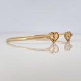 Pulso Aro Corazones 3.3 g / 6 1/4 in / 1.6 mm Oro Amarillo 18K