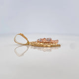 Dije Cristo 7.45 g / 1 1/2 in Tres Oros 18K