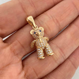 Articulated Bear Pendant 4.65 g / 1 1/4 in 18K Yellow Gold