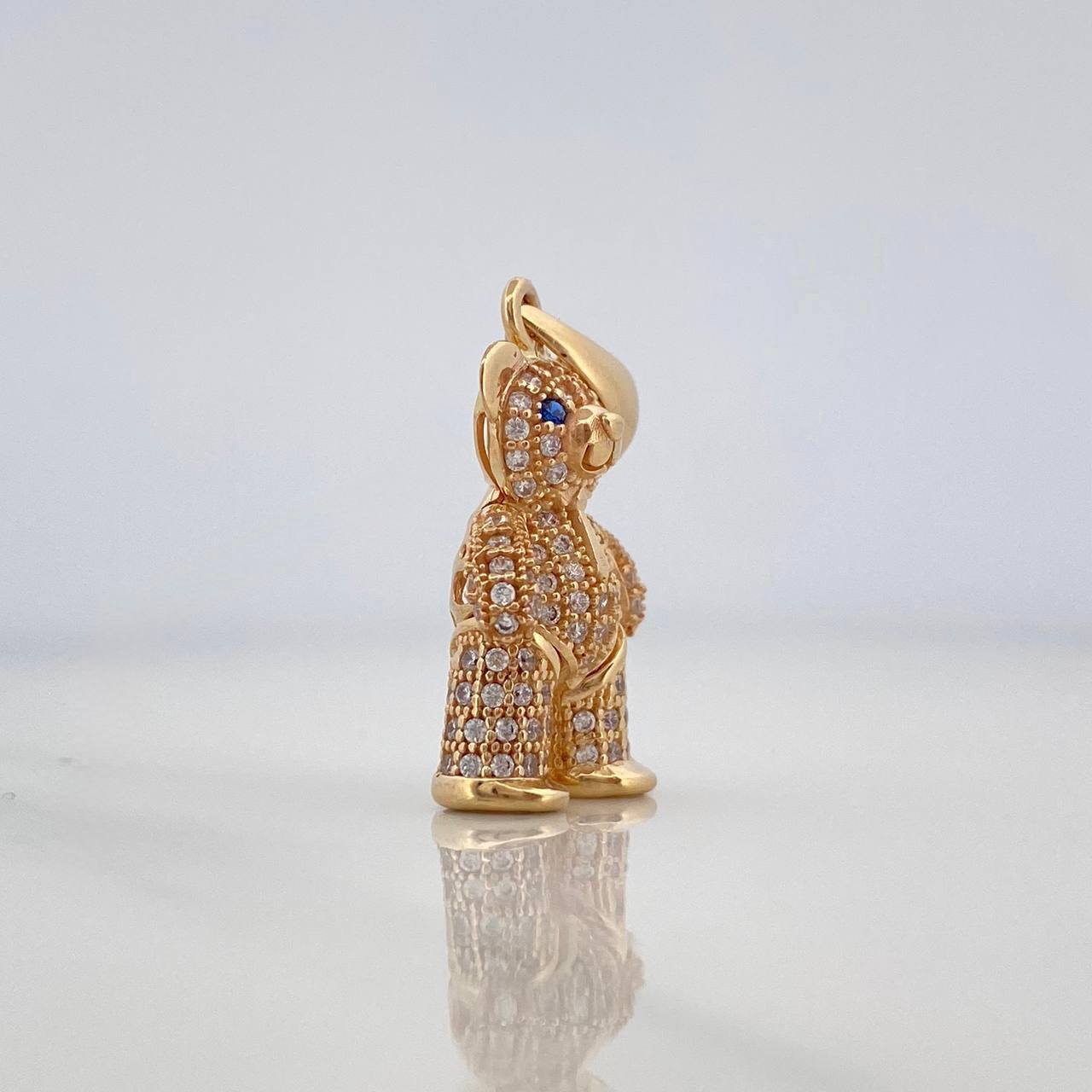 Articulated Bear Pendant 4.65 g / 1 1/4 in 18K Yellow Gold