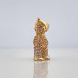 Articulated Bear Pendant 4.7 g / 1 1/4 in 18K Yellow Gold