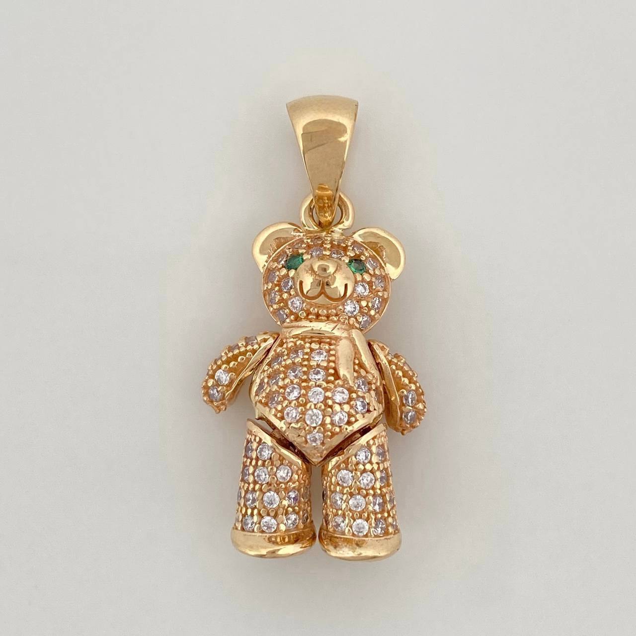 Articulated Bear Pendant 4.7 g / 1 1/4 in 18K Yellow Gold