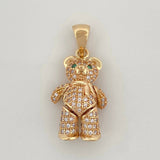 Articulated Bear Pendant 4.7 g / 1 1/4 in 18K Yellow Gold