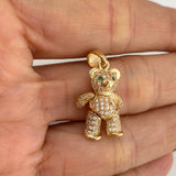 Articulated Bear Pendant 4.7 g / 1 1/4 in 18K Yellow Gold