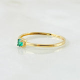 Anillo Solitario 0.7gr / T6 3/4 / Oro Amarillo 18K