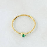 Anillo Solitario 0.65gr / T5 / Oro Amarillo 18K ©
