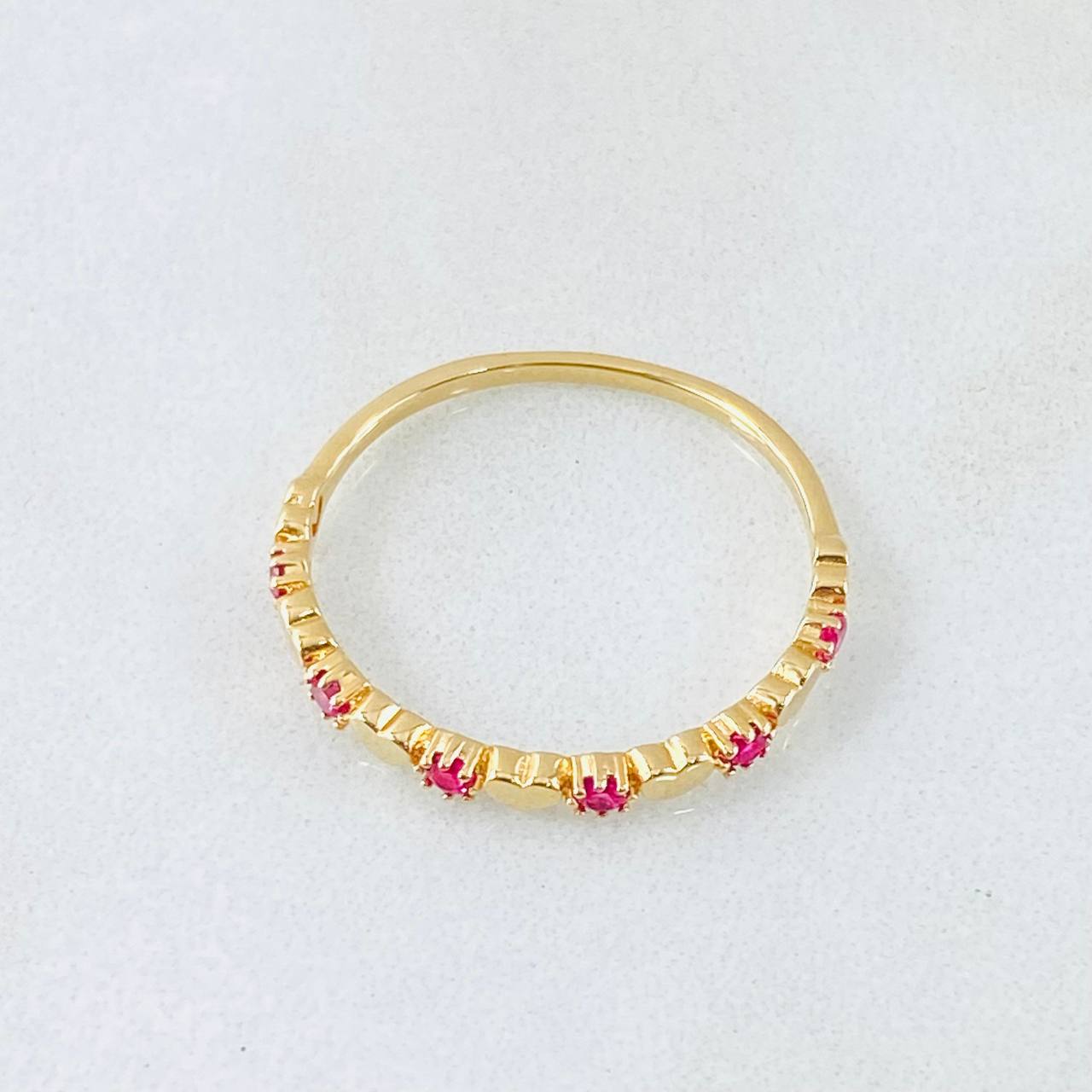 Anillo Corazones Intercalados 1.15gr / T6 3/4 / Oro Amarillo 18K