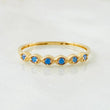 Anillo Linea de Ojos 1.2gr / T8 / Oro Amarillo 18K