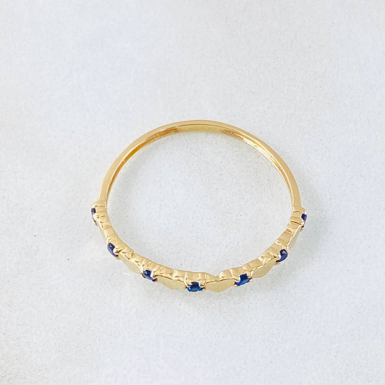 Anillo Corazones Intercalados 1gr / T7 3/4 / Oro Amarillo 18K