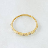 Anillo Corazones Intercalados 1.1gr / T6 3/4 / Oro Amarillo 18K