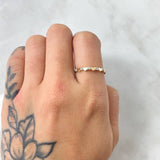 Anillo Corazones Intercalados 1.1gr / T6 3/4 / Oro Amarillo 18K