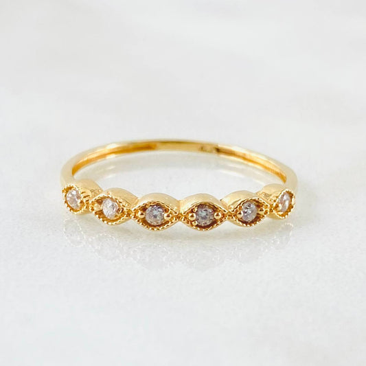 Anillo Linea de Ojos 1.15gr / T6 1/2 / Oro Amarillo 18K
