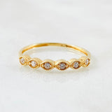 Anillo Linea de Ojos 1.2gr / T6 1/2 / Oro Amarillo 18K
