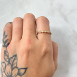 Anillo Linea de Ojos 1.2gr / T6 1/2 / Oro Amarillo 18K