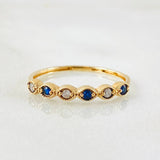 Anillo Linea de Ojos 1.05gr / T5 3/4 / Oro Amarillo 18K