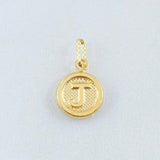 Dije Letra J 0.55gr / 1/2 in / Oro Amarillo 18K