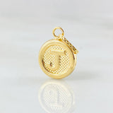 Dije Letra J 0.55gr / 1/2 in / Oro Amarillo 18K