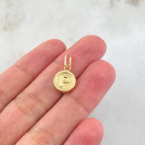 Dije Letra P 0.6gr / 3/4 in / Oro Amarillo 18K