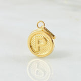 Dije Letra P 0.6gr / 3/4 in / Oro Amarillo 18K