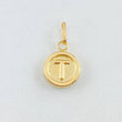 Dije Letra T 0.6gr / 3/4 in / Oro Amarillo 18K