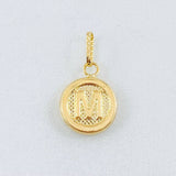 Dije Letra M 0.6gr / 3/4 in / Oro Amarillo 18K